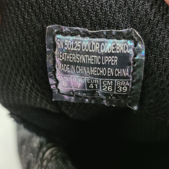 Skechers Afterburn Memory Fit Sneaker Black - Picture 8 of 8